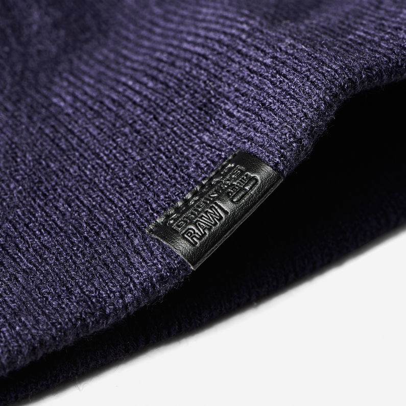 G-STAR® Effo Long Beanie Purple detail shot buckle