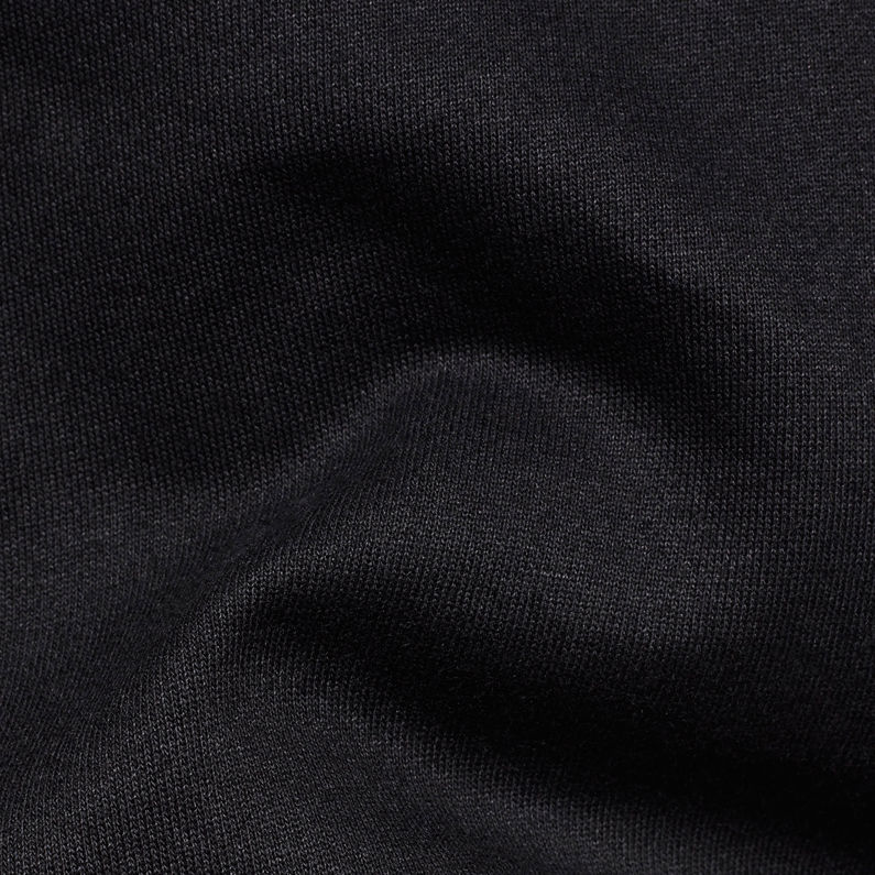 G-Star RAW® Reffit Boyfriend Long Hooded Sweater Schwarz fabric shot