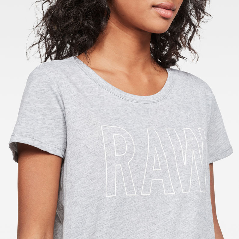 G-Star RAW® Cirst Straight T-Shirt Grey detail shot