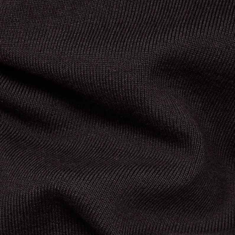 G-Star RAW® Voleska Moto Knit Black fabric shot