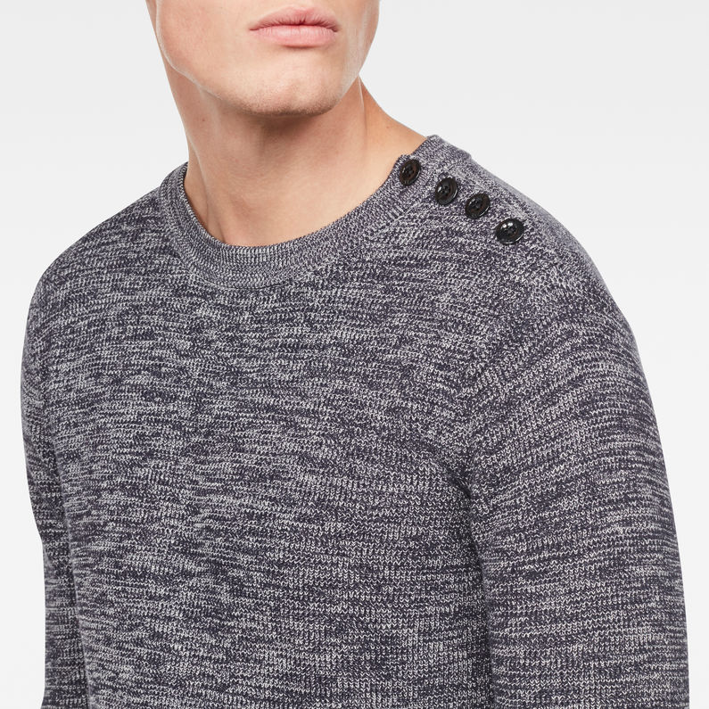 G-Star RAW® Dadin Knit Grey detail shot