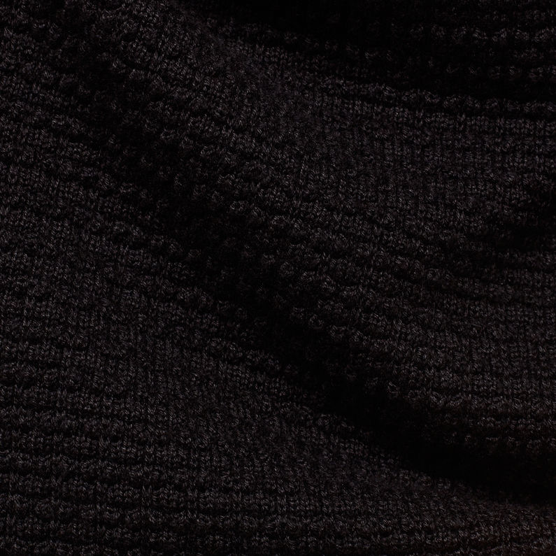 G-Star RAW® Tain Shawl Structure Knit Schwarz fabric shot