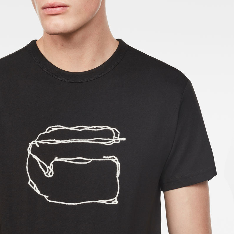 G-Star RAW® Monthon T-Shirt Black detail shot
