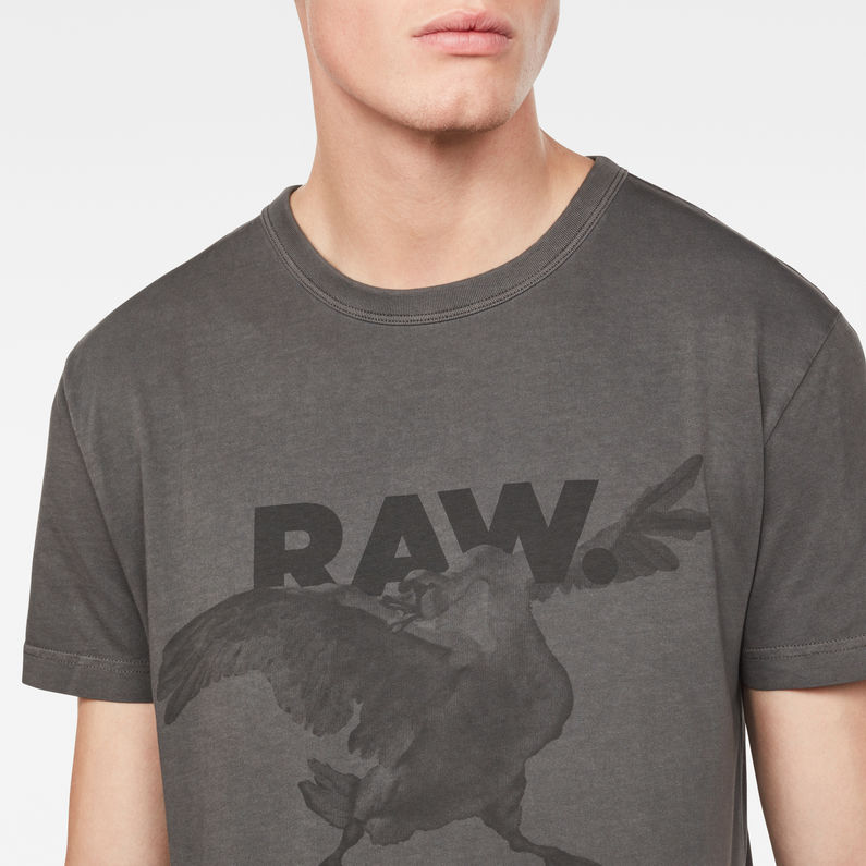 G-Star RAW® Parta Relaxed T-Shirt Grey detail shot