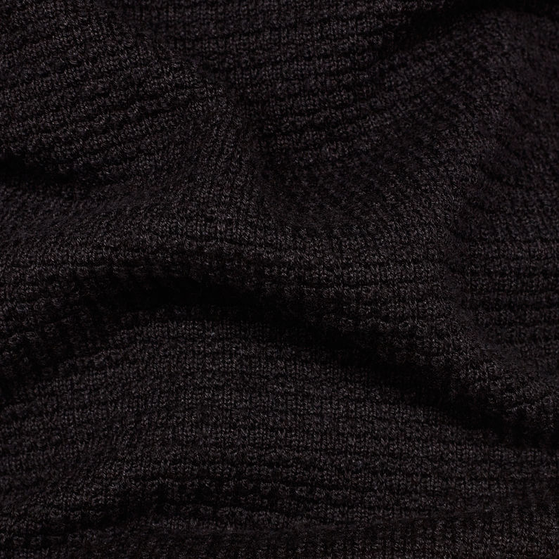 G-Star RAW® Core Structure Knit Zwart fabric shot