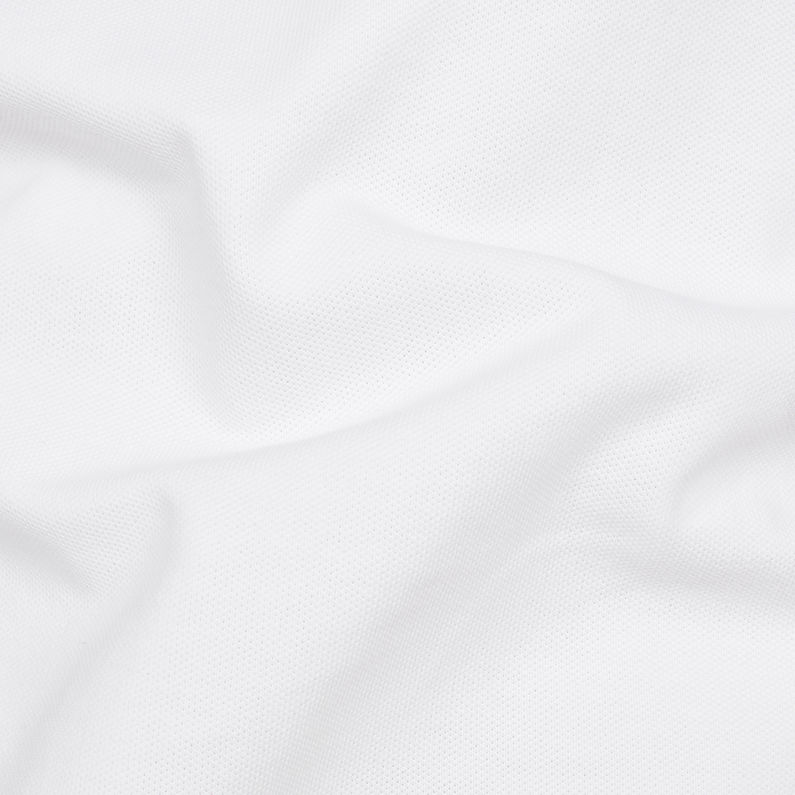 G-Star RAW® Dunda Polo Slim T-Shirt White fabric shot