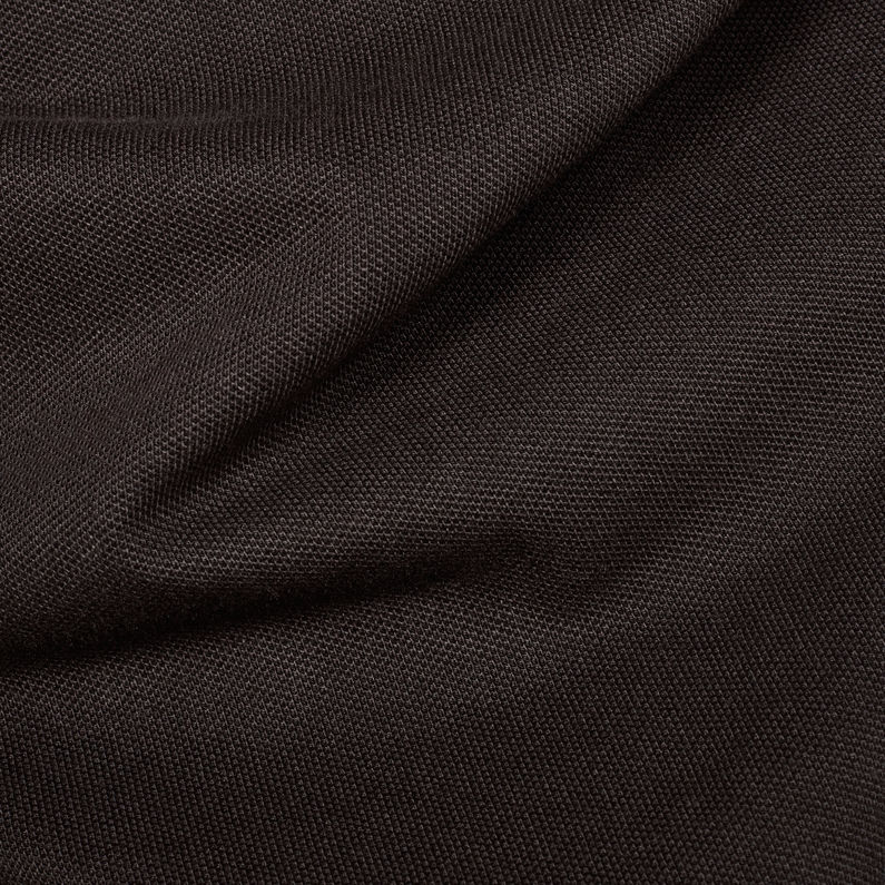 G-Star RAW® Dunda Polo Slim T-Shirt Black fabric shot