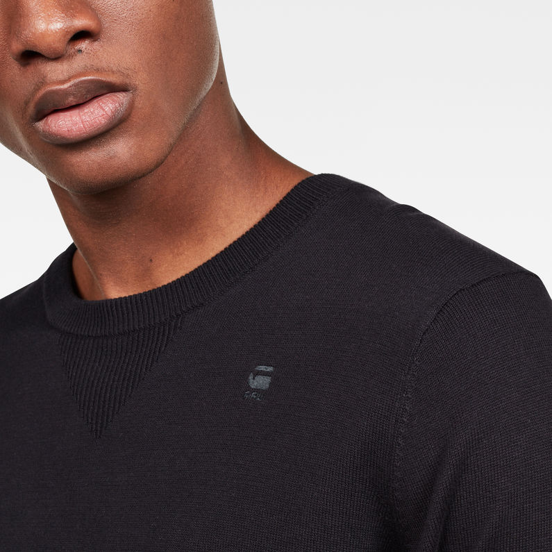 G-Star RAW® Core Knit Negro detail shot