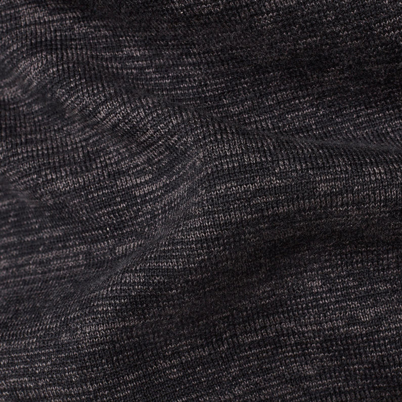 G-Star RAW® Empral Half Zip Knit Black fabric shot