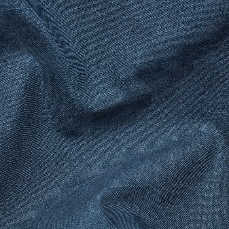 G-Star RAW® Rackam Zip Overshirt Midden blauw fabric shot