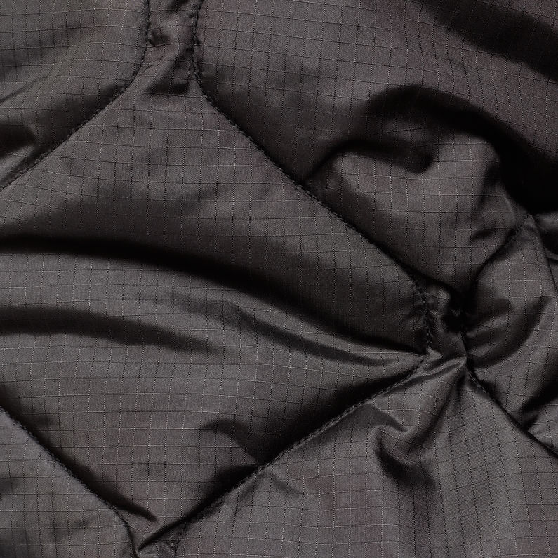 G-Star RAW® Edla Transeasonal Liner Hooded Overshirt Schwarz fabric shot