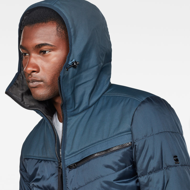 G-Star RAW® Attacc Hooded Overshirt Medium blue detail shot