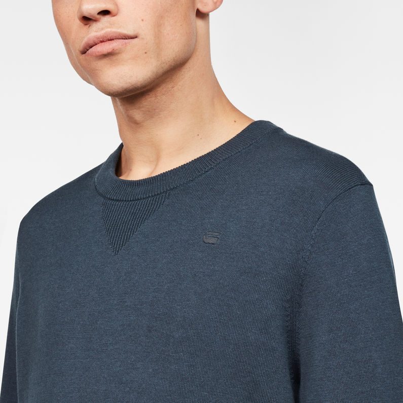 G-Star RAW® RC Core Knit Medium blue detail shot