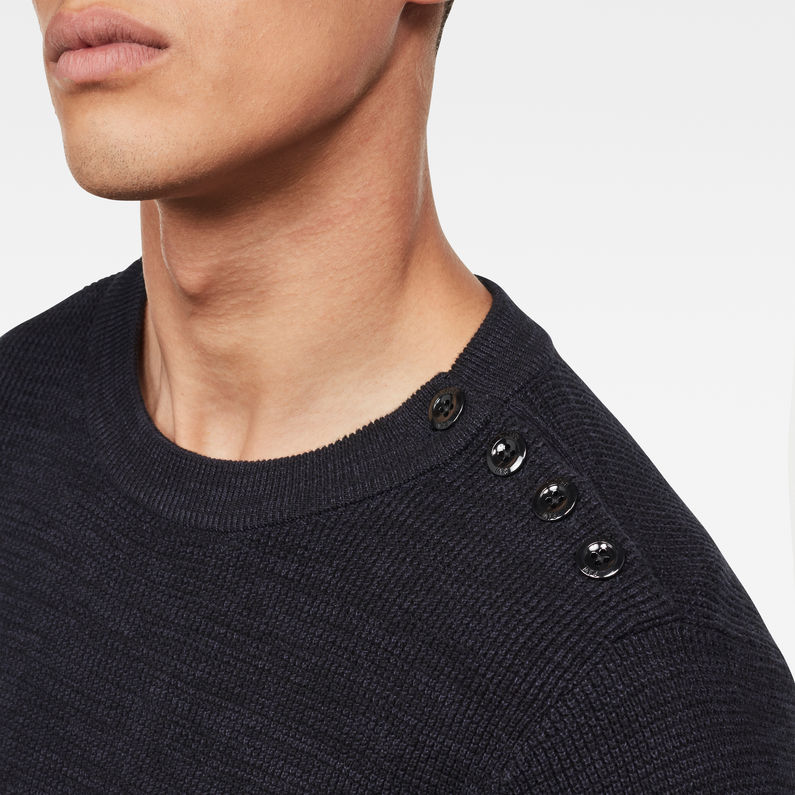 G-Star RAW® Dadin Knit Black detail shot