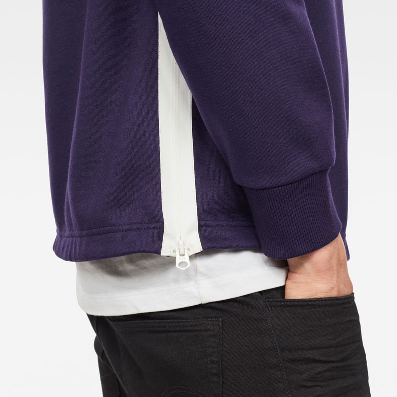 G-Star RAW® Core Zip Sweater Purple detail shot
