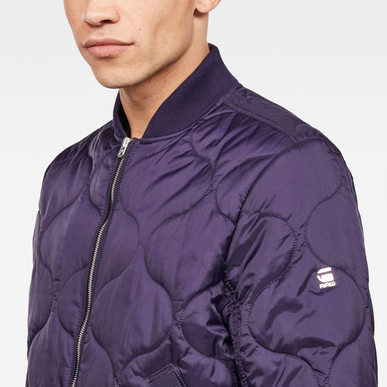 G-Star RAW® Meefic Bomber Jacket Purple detail shot
