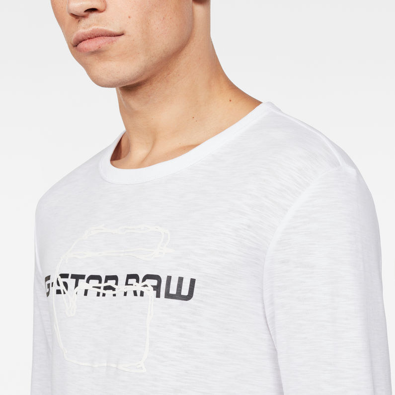 G-Star RAW® Tars T-Shirt White detail shot