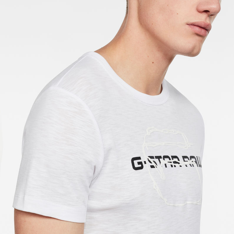 G-Star RAW® Tars T-Shirt White detail shot