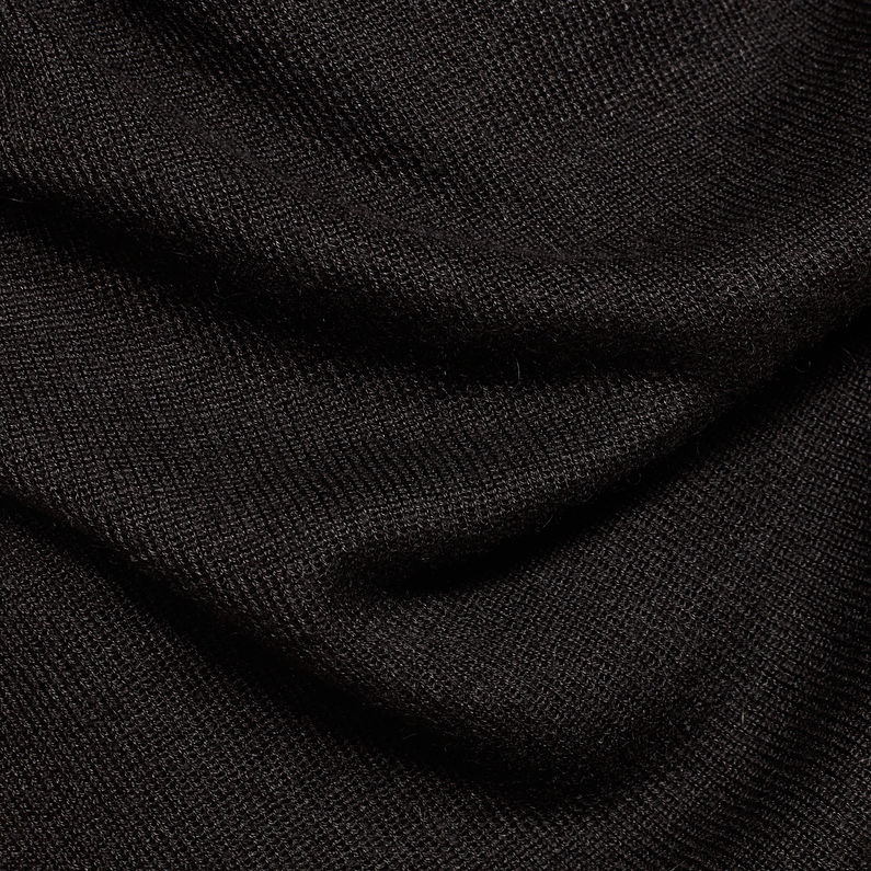 G-Star RAW® Kollner Cardigan Knit Black fabric shot