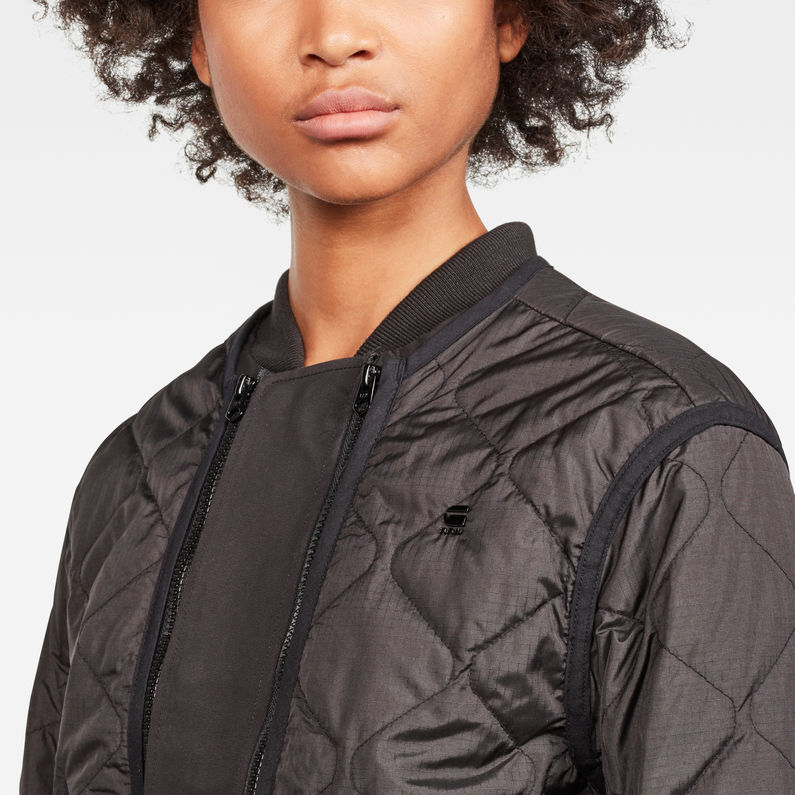 G-Star RAW® Rackam Transeasonal Liner Bomber Black detail shot