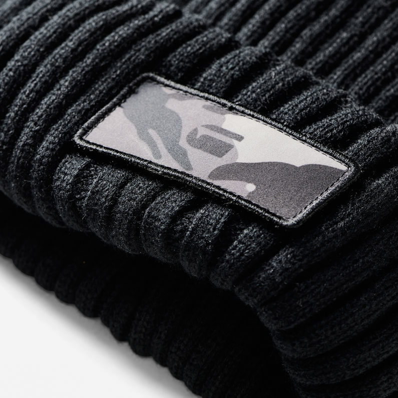 G-Star RAW® Xemy Beanie Black detail shot buckle