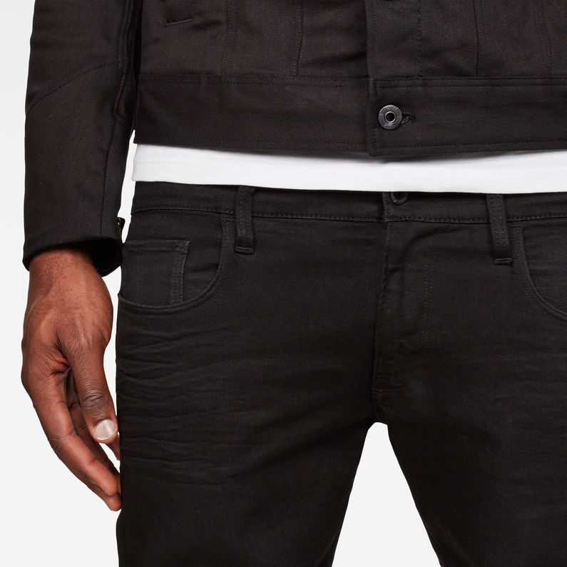 G-Star RAW® 3301 Deconstructed Skinny Jeans Schwarz