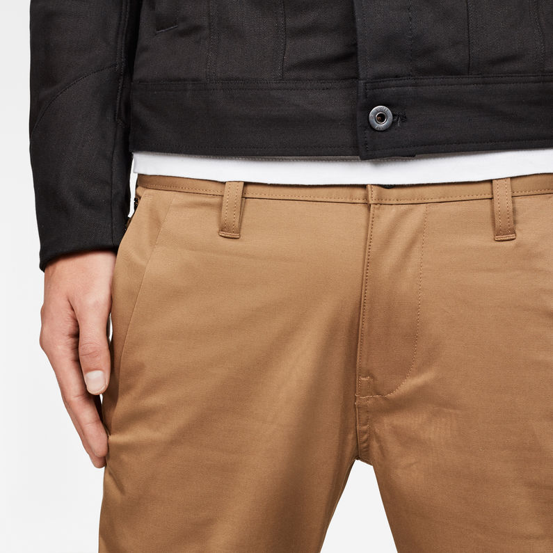 G-STAR® Bronson Slim Chino Braun detail shot