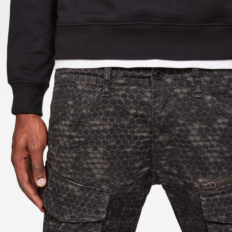 G-Star RAW® Rovic Zip 3D Tapered Pants Grey detail shot