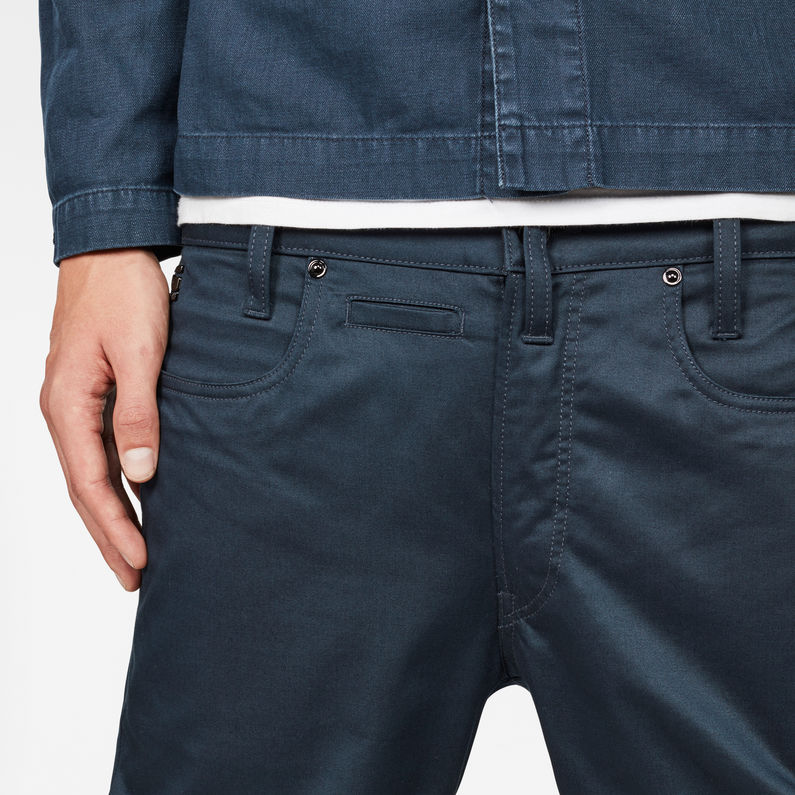 G-Star RAW® D-Staq Deconstructed Tapered Cuffed Chino Medium blue detail shot