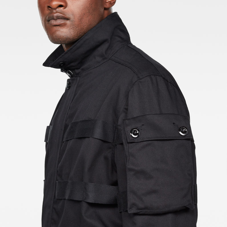 G-Star RAW® Ospak Auxilary Components Comp Field Jacket Black detail shot