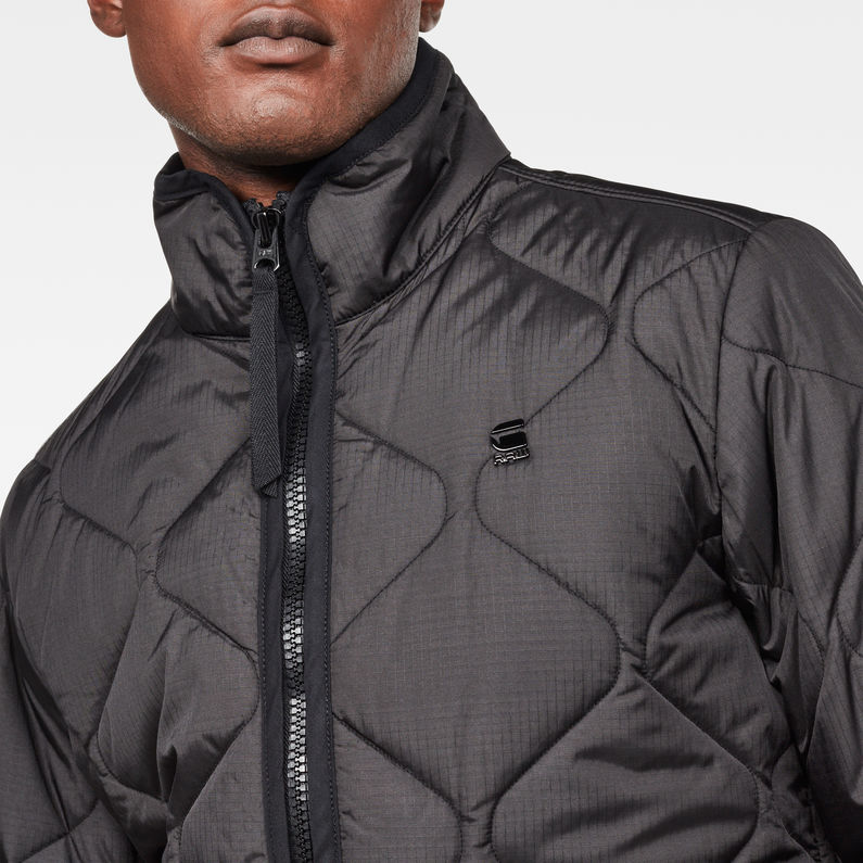 G-STAR® Edla Transeasonal Liner Overshirt Black detail shot