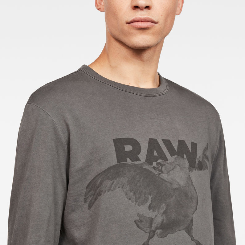 G-Star RAW® Parta T-Shirt Grey detail shot