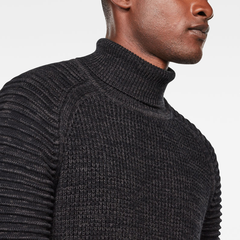 G-Star RAW® Suzaki Turtle Knit Grau detail shot