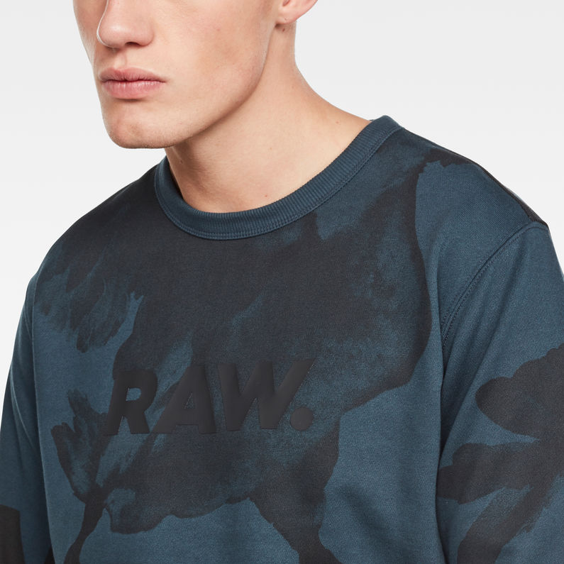 G-Star RAW® Core 3 Sweater Dunkelblau detail shot