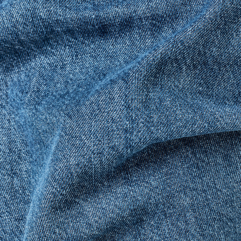 G-Star RAW® Arc A-Line Full Skirt Azul intermedio fabric shot