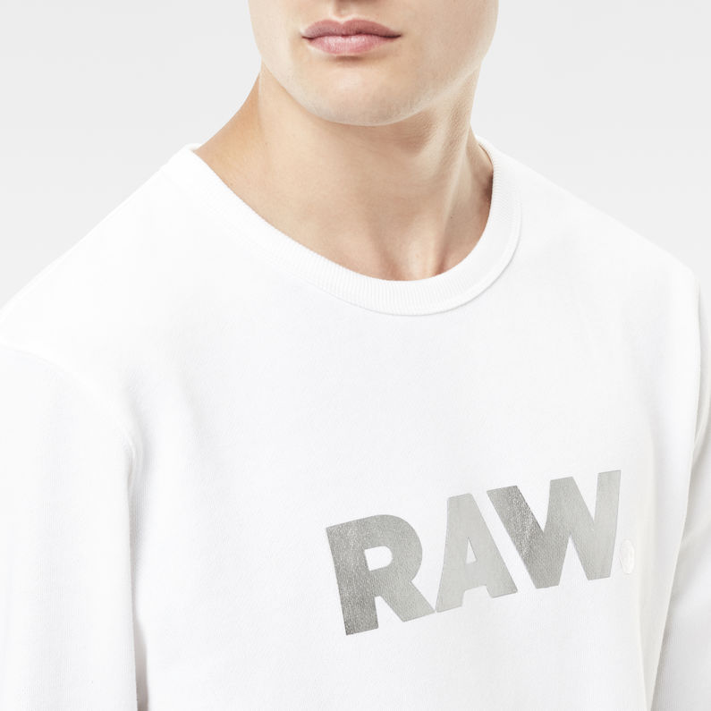 G-Star RAW® Pruxon Sweater Blanc detail shot