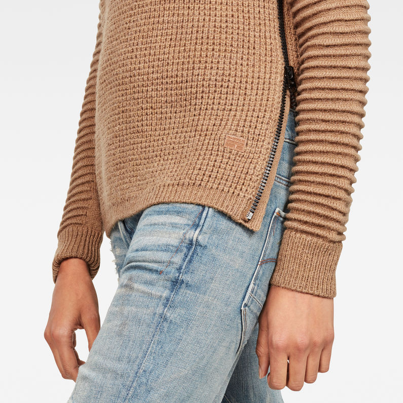 G-Star RAW® RC Suzaki Knit Brown detail shot