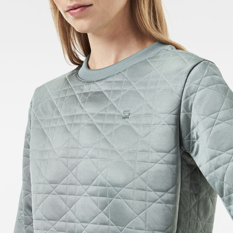 G-Star RAW® Dalcie Cropped Sweater Green detail shot