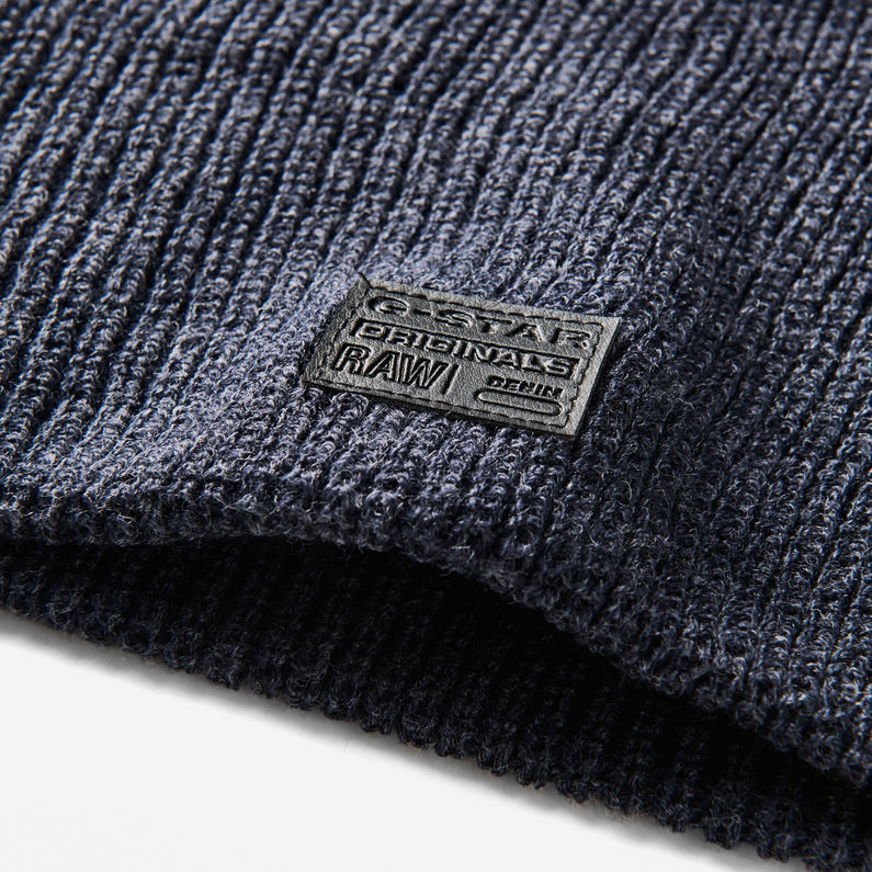 G-Star RAW® Cart Beanie Dark blue detail shot buckle