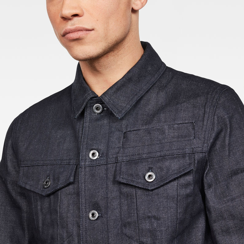 G-STAR® D-Staq 3D Deconstructed Jacket Dark blue detail shot