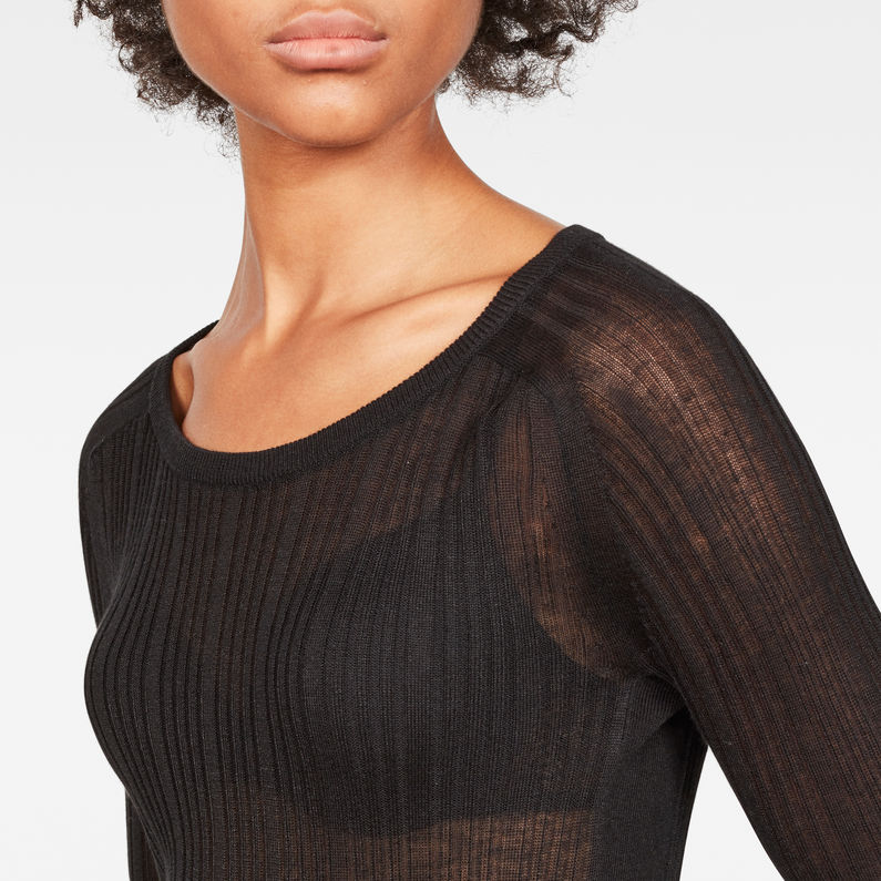 G-Star RAW® Kollner Knit Black detail shot