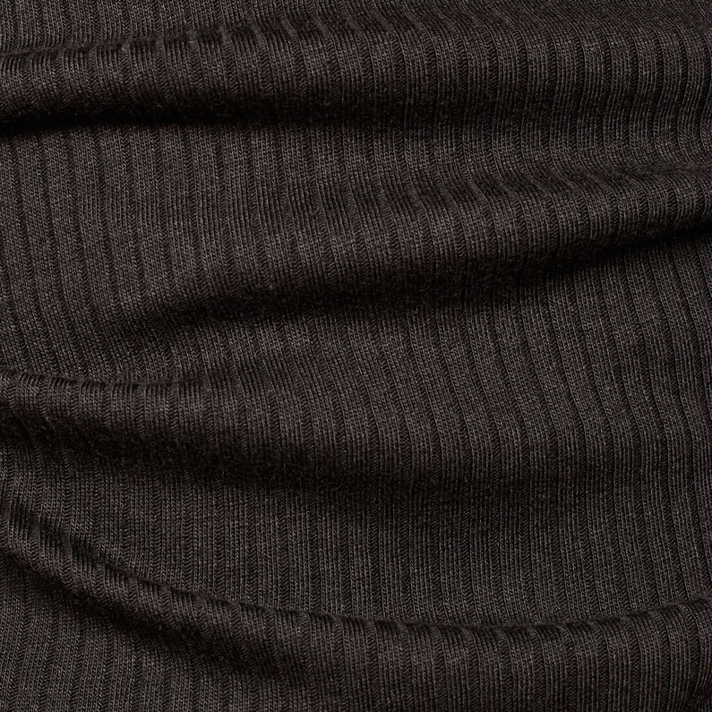 G-Star RAW® Xinva Slim Funnel T-Shirt Black fabric shot