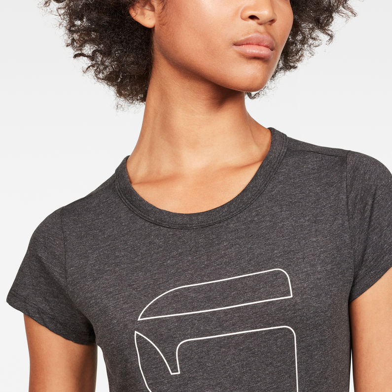 G-Star RAW® Cirst Slim T-Shirt Grey detail shot