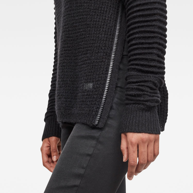 G-STAR® Suzaki Knit Negro detail shot