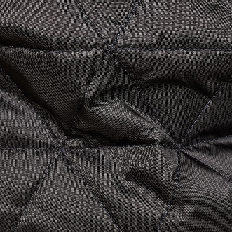 G-Star RAW® Strett Utility Hooded Padded Bomber Noir fabric shot