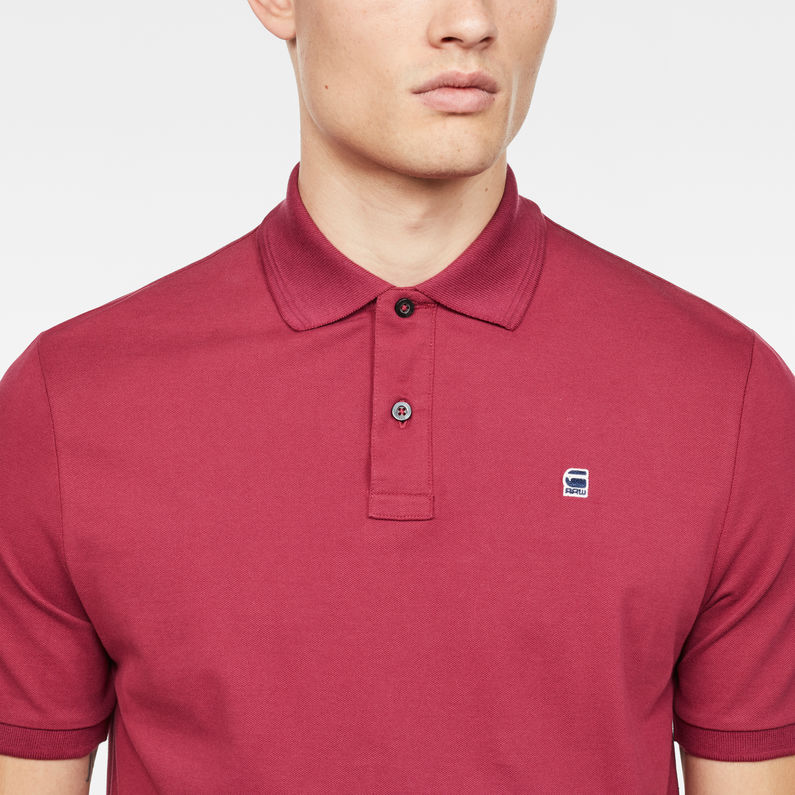 G-Star RAW® Dunda Polo Red detail shot
