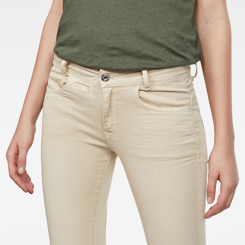 G-Star RAW® D-Staq 5-Pocket Mid waist Skinny Color Jeans Weiß