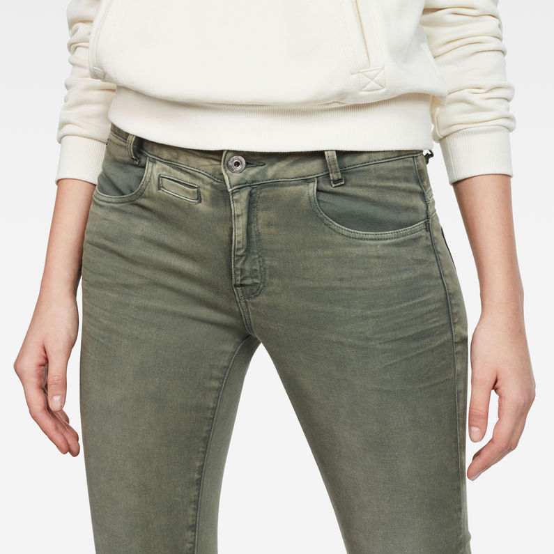 G-Star RAW® D-Staq 5-Pocket Mid waist Skinny Color Jeans Grün