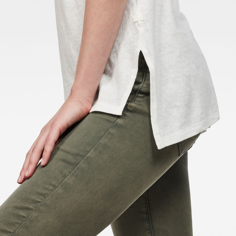 G-Star RAW® Dyv Straight Deep T-Shirt White detail shot
