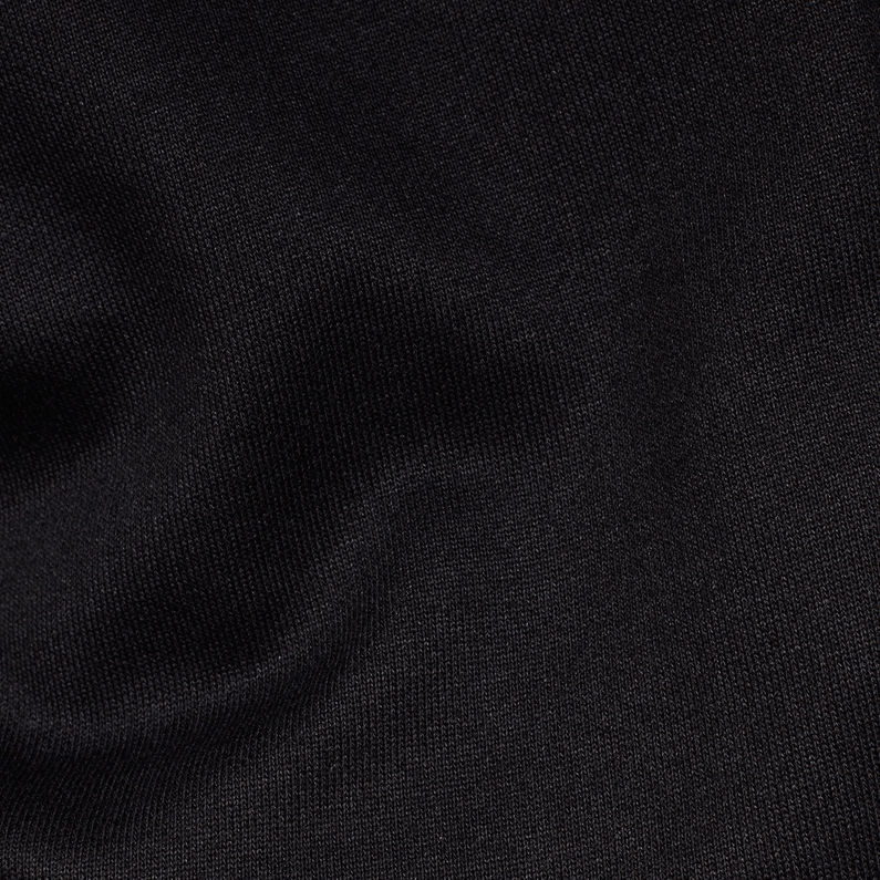 G-Star RAW® Scolla Oversized Hooded Sweater Dress Black fabric shot